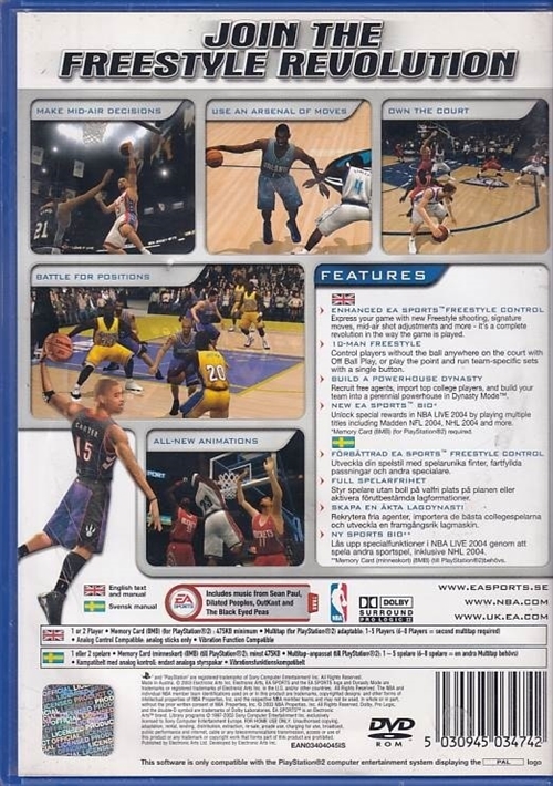 NBA Live 2004 - PS2 (B Grade) (Genbrug)